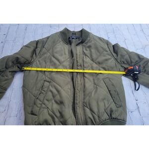 Bomber quilted Jacket size ( S ) color Olive Green  by Lulu's Style Expedition
